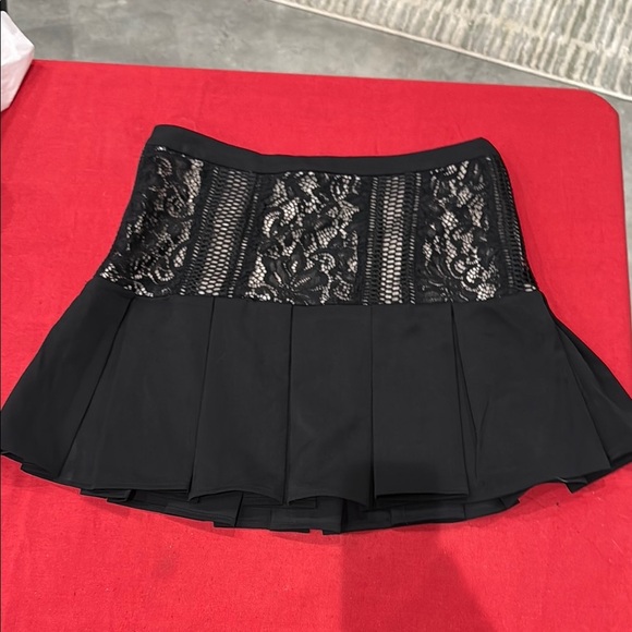 Endless Rose Black Mini Skater Skirt - Picture 1 of 4